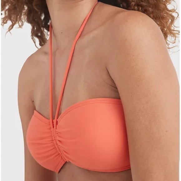 TOMMY HILFIGER Women's Ruched
Halter Bikini Swim Top Emberglow - L Clasp Closure - Picture 7 of 15